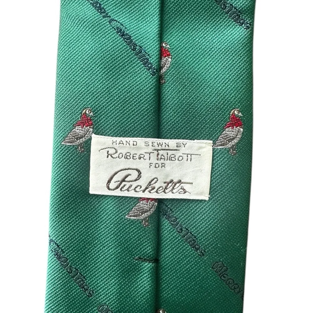Robert Talbott for Jarrod's Merry Christmas Goose Holiday Necktie Tie
